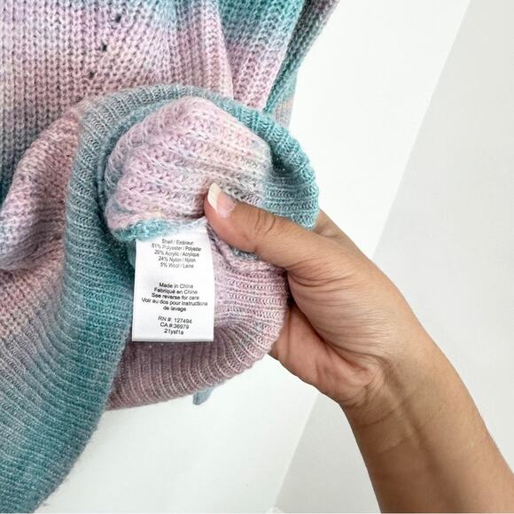 Heartloom Rainbow Colored Sky Sweater size Small Colorful Knit - Picture 5 of 6